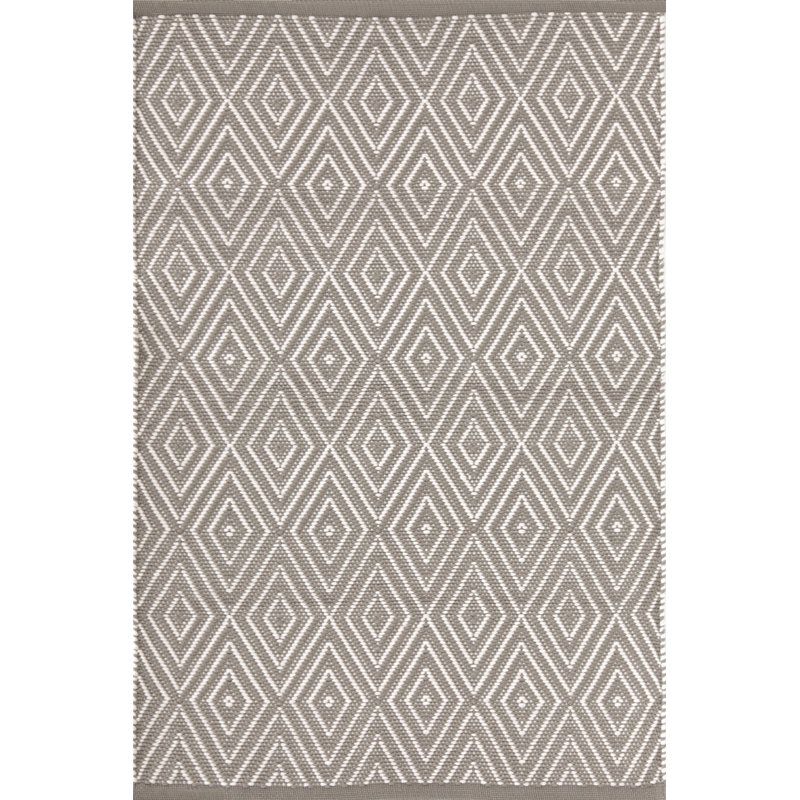 Dash and Albert Rugs Diamond HandWoven Gray Indoor/Outdoor Area Rug